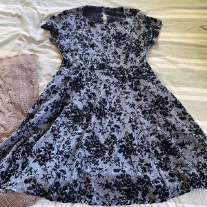 Black and Gray Floral Torrid Dress